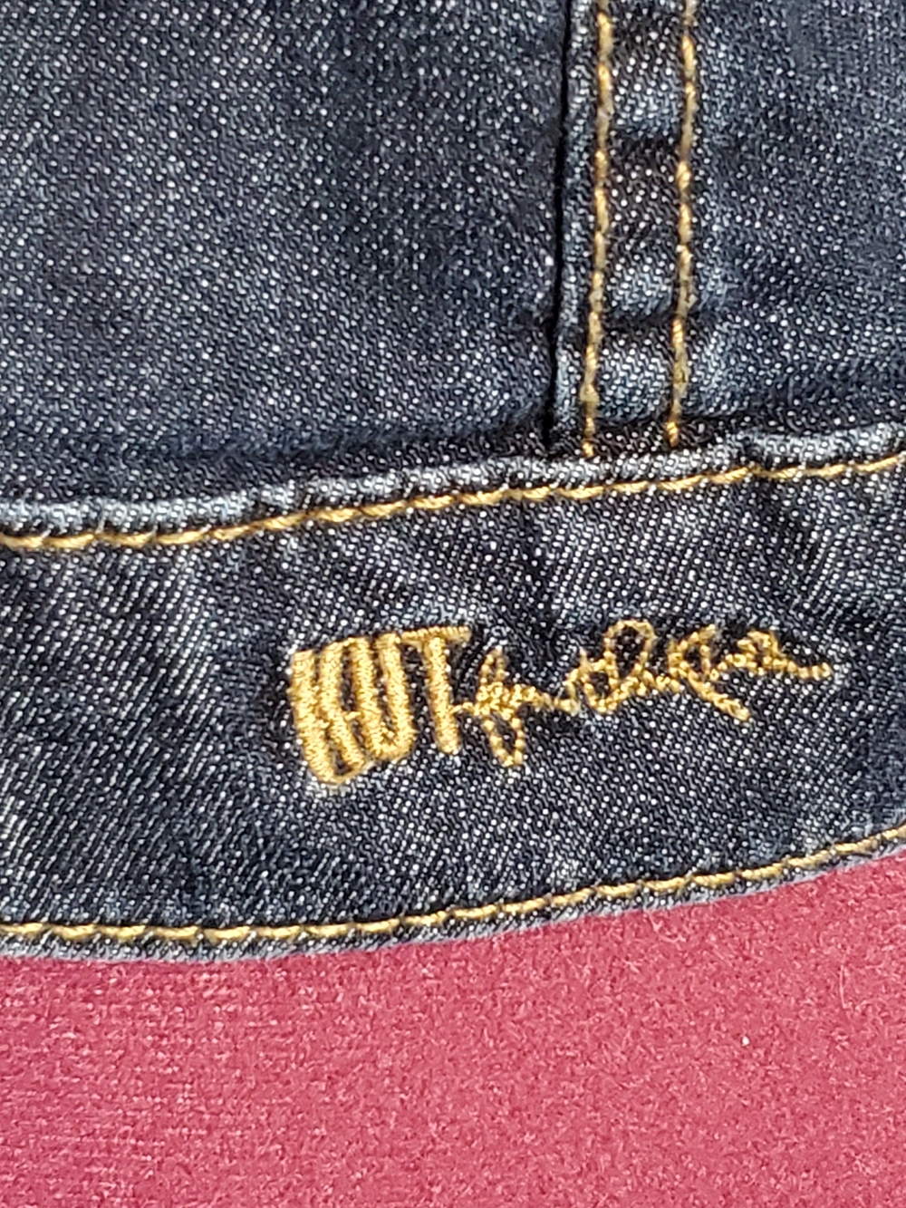 Kut from the Kloth Fitted Women's Denim Jean Jacket in Dark Blue Size S - Picture 5 of 7